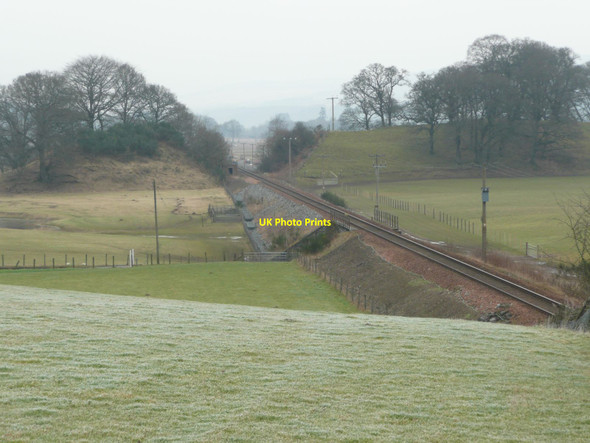 Photo 6"x4" Railway cutting at Dalmarnock Dalguise c2012