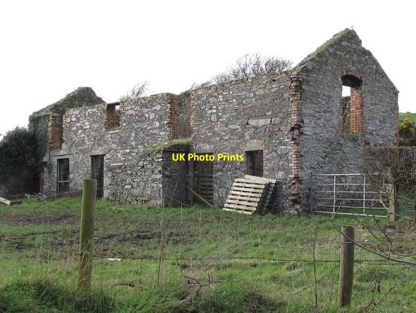 Photo 6"x4" Derelict farm building on the Ballydonnell Road Dundrum\/J4036 c2012