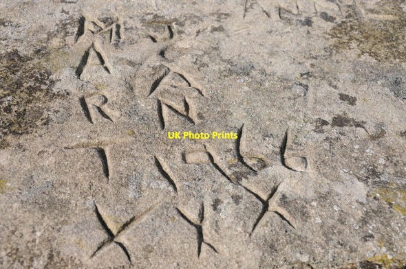 Photo 6"x4" Graffiti etched into Pershore Bridge Pershore c2011