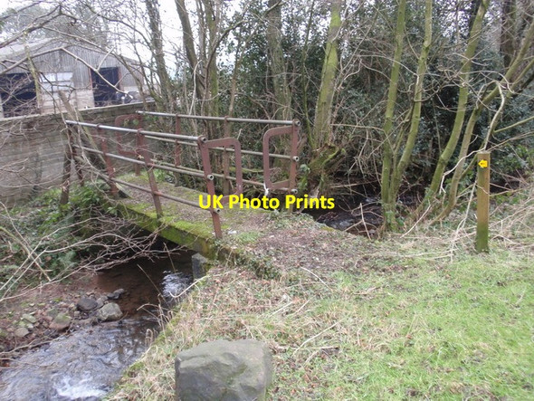 Photo 6"x4" Pontdroed Glangwyddan Footbridge, Llandybie Llandybie c2012