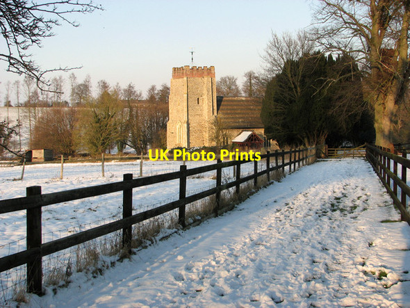 Photo 6"x4" Footpath to St Mary's church, Washbrook Chattisham c2012