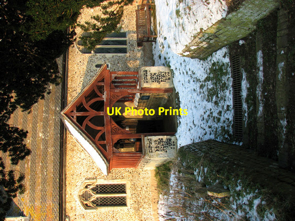 Photo 6"x4" Steps on the path to St Mary's church in Washbrook Chattisham c2012