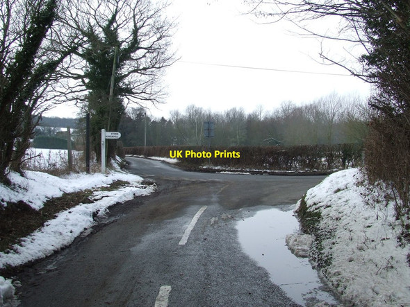Photo 6"x4" Road Junction Ashen\/TL7442 c2012