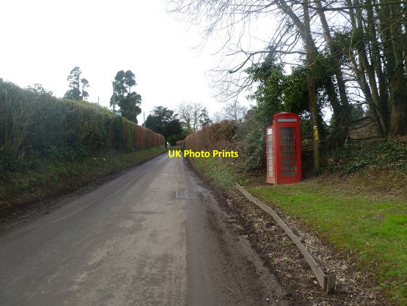 Photo 6"x4" Moor Crichel, phone box More Crichel c2012