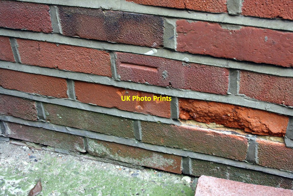 Photo 6"x4" Benchmark on the side of #142 Rodway Road Purley on Thames c2012