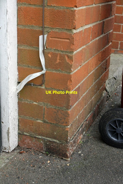 Photo 6"x4" Benchmark on #224 Kentwood Hill Purley on Thames c2012