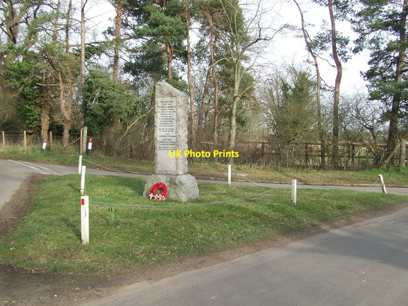 Photo 6"x4" Herringswell War Memorial Herringswell c2012