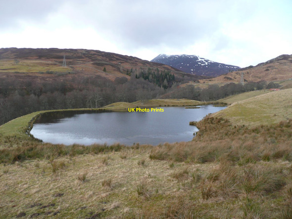Photo 6"x4" Artificial fishing loch above Keltney Burn Keltneyburn c2012