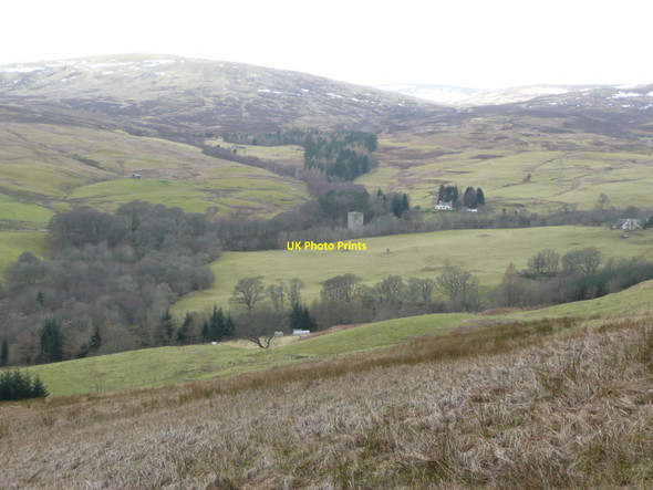 Photo 6"x4" Looking across the lower slopes of Creag Odhar Keltneyburn c2012
