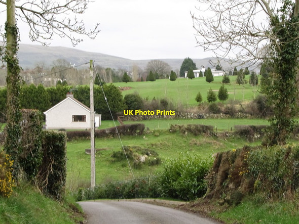 Photo 6"x4" View eastwards along Desert Road towards the Mayobridge Golf Course Mayobridge c2012