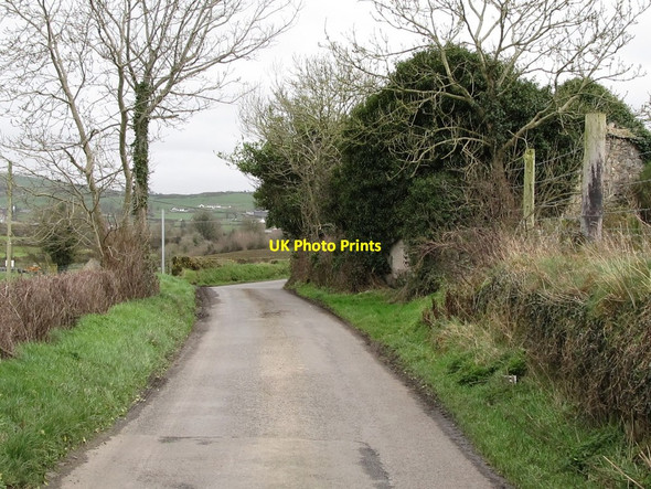 Photo 6"x4" Desert Road approaching the junction with Crossan Road Mayobridge c2012