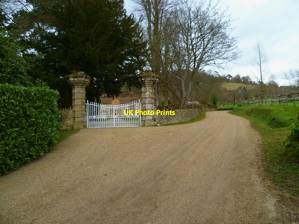 Photo 6"x4" The gates to Chilworth Manor Chilworth\/TQ0247 c2012