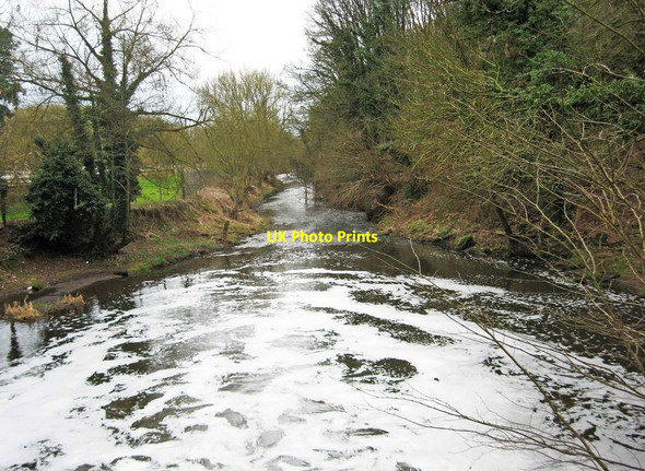 Photo 6"x4" River Stour looking south, near Whittington Whittington\/SO8582 c2012