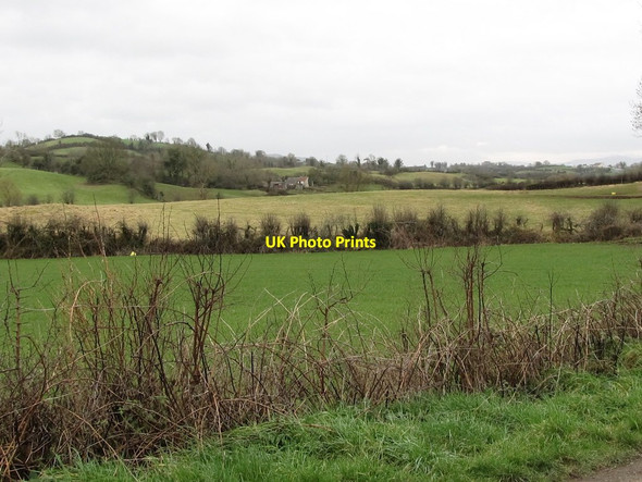 Photo 6"x4" Farmland on the north side of the Clanrye Valley east of Croab Bridge Mayobridge c2012