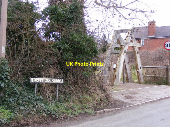 Photo 6"x4" Horsebrook Lane Brewood c2012