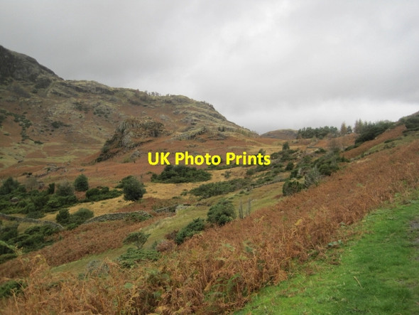 Photo 6"x4" View Towards Tarnclose Crags Little Langdale c2011