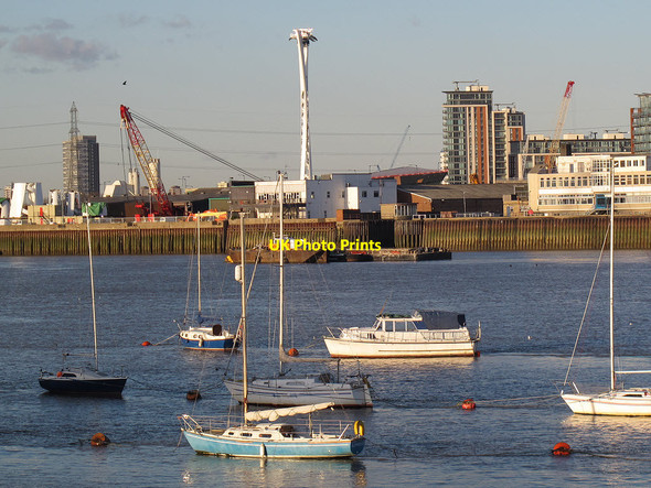 Photo 6"x4" Cable car pylon Canning Town c2012