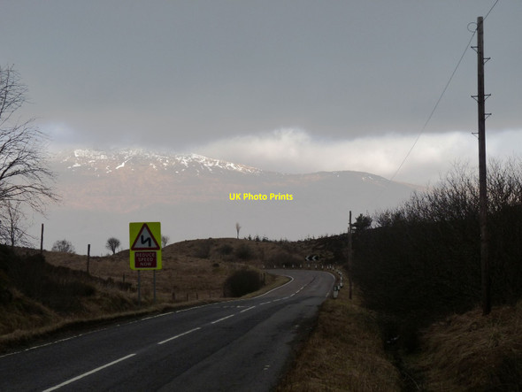 Photo 6"x4" A819 begins a switchback down to Cladich Cladich c2012