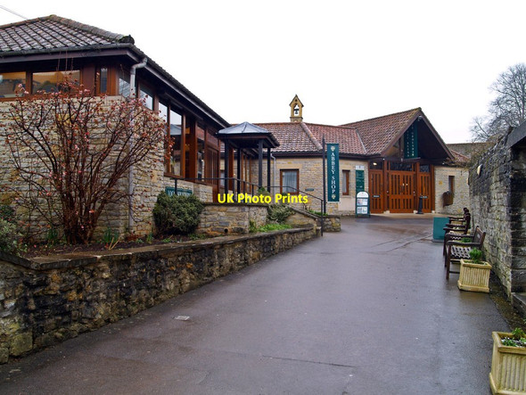 Photo 6"x4" Abbey entrance and shop Glastonbury c2012