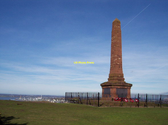 Photo 6"x4" Obelisk on Beacon Hill at Frodsham Frodsham c2012
