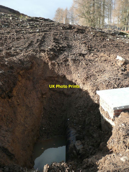 Photo 6"x4" Exposed penstock of Dowally Hydro-Electric Scheme Dalguise c2012