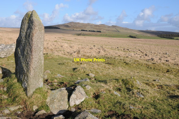 Photo 6"x4" Standing stone on Steping Hill Highertown\/SX1281 c2012