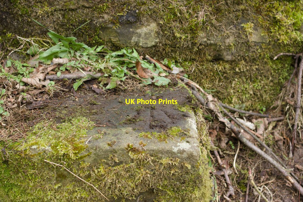 Photo 6"x4" Rivet Bench Mark on a Stile, Busky Dike Lane Fewston c2012