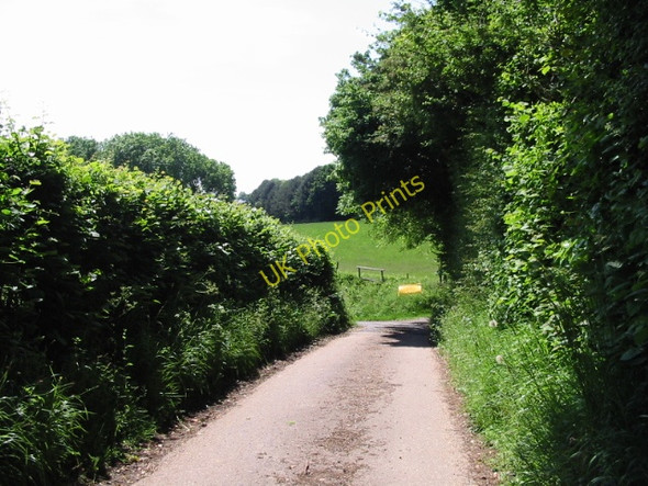 Photo 6"x4" Small lane to Beard's Hall Farm Swingfield Street c2008