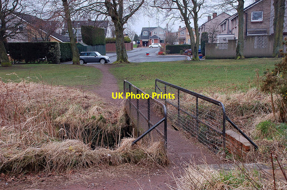 Photo 6"x4" Footbridge, Cuiken Burn Penicuik c2012