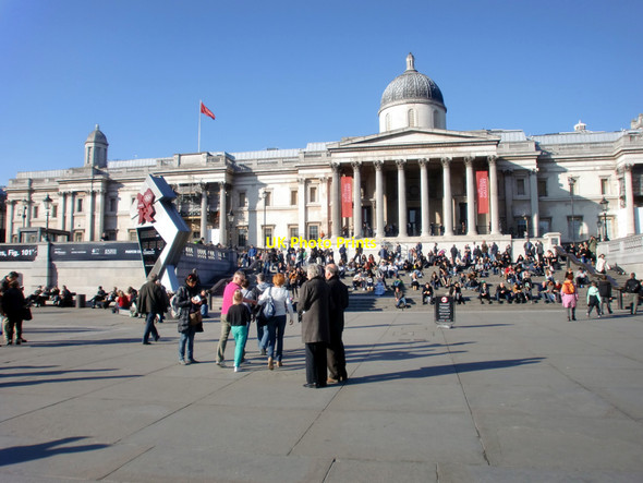 Photo 6"x4" Trafalgar Square and National Gallery, London SW1 London c2012