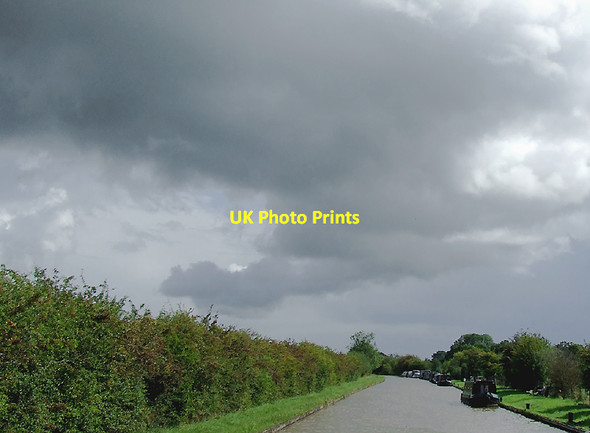 Photo 6"x4" Storm clouds over the Middlewich Branch Canal, Cheshire Wardle\/SJ6157 c2011