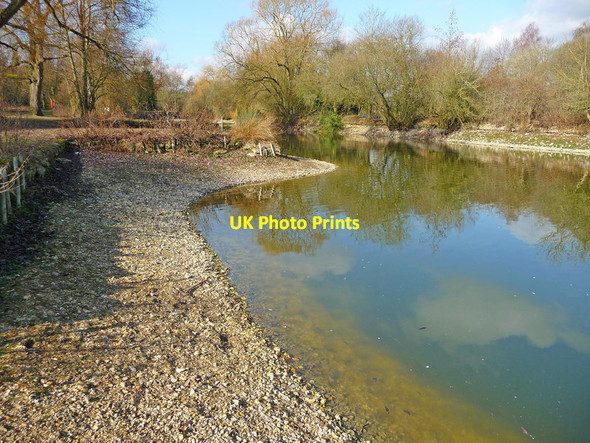 Photo 6"x4" Charlton - Charlton Lakes Drought Andover c2012