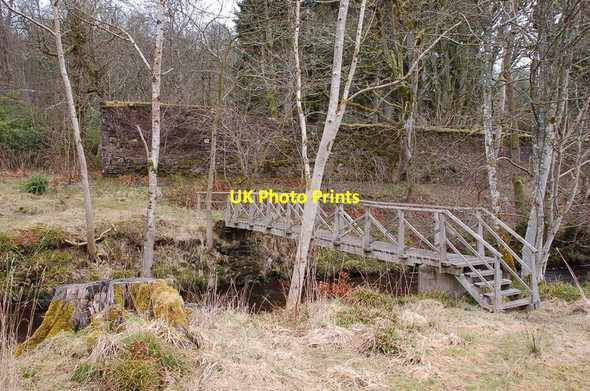 Photo 6"x4" Footbridge near Cornton, Penicuik Estate Penicuik c2012