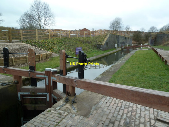 Photo 6"x4" Hollingwood Lock on the Chesterfield Canal Staveley\/SK4374 c2012