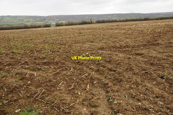 Photo 6"x4" Arable land above the Camel valley Penpont\/SX0874 c2012