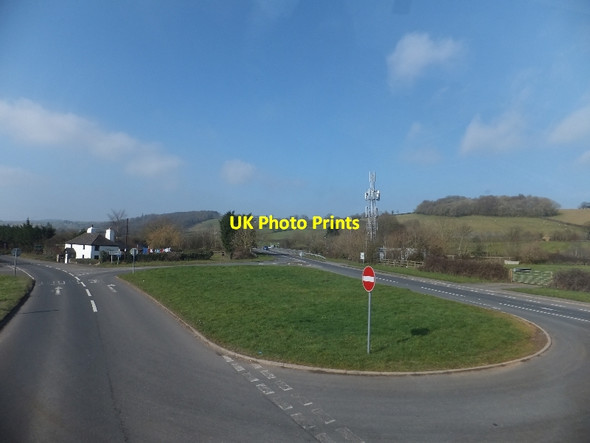 Photo 6"x4" Junction of A383 with A38 Bickington\/SX7972 c2012