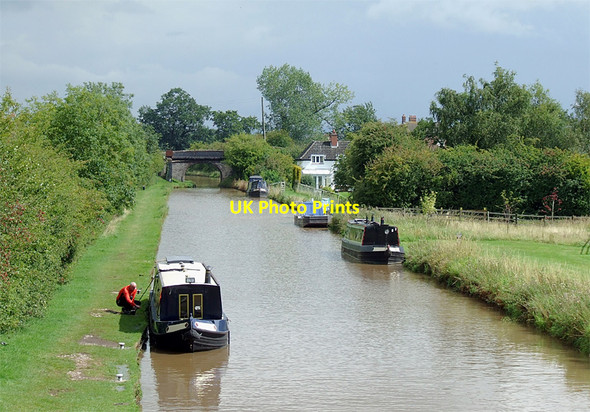 Photo 6"x4" Middlewich Branch Canal east of Minshull Lock, Cheshire Wades Green c2011
