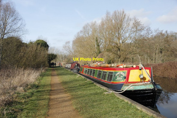 Photo 6"x4" First of the narrowboats Midgham Green c2012