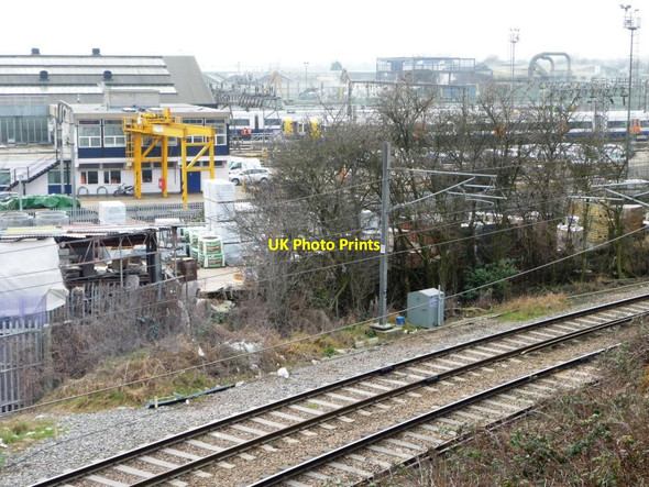 Photo 6"x4" Railway infrastructure, east of Willesden Junction Kensal Town c2012