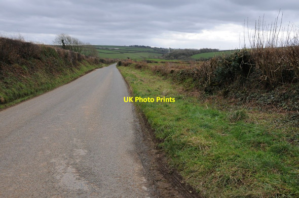 Photo 6"x4" Road to the south of St Teath St Teath c2012