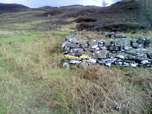 Photo 6"x4" Ruin by Loch Tarff Murligan Hill c2012