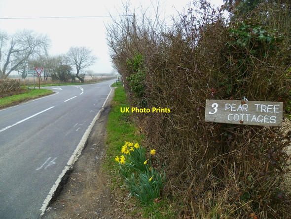 Photo 6"x4" Junction of Green Lane and Selsey Road (1) Sidlesham Common c2012