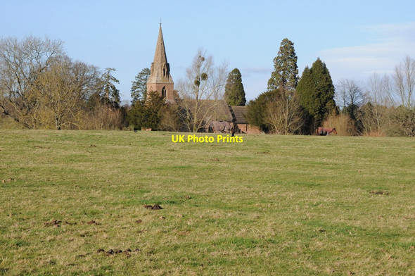Photo 6"x4" Wichenford church Castle Hill\/SO7759 c2012