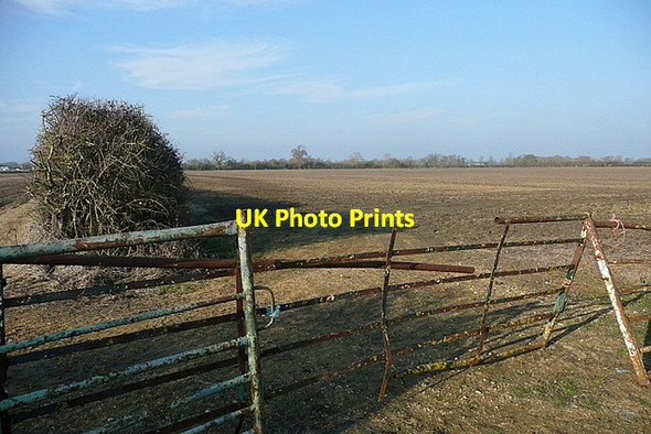 Photo 6"x4" Farmland at Hedges Farm Charney Bassett c2012