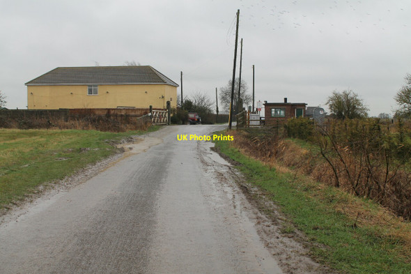 Photo 6"x4" Cheal Road Level Crossing Gosberton Cheal c2012