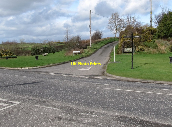 Photo 6"x4" Crobane Road seen across the B8 (Hilltown Road) Newry c2012