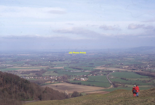 Photo 6"x4" Herefordshire Beacon: looking down towards Little Malvern Little Malvern c1997