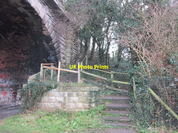 Photo 6"x4" Looking up towards the viaduct walk Tadcaster c2012