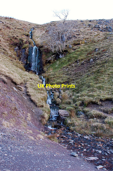 Photo 6"x4" Waterfall by the track below Blease Fell Briery c2012