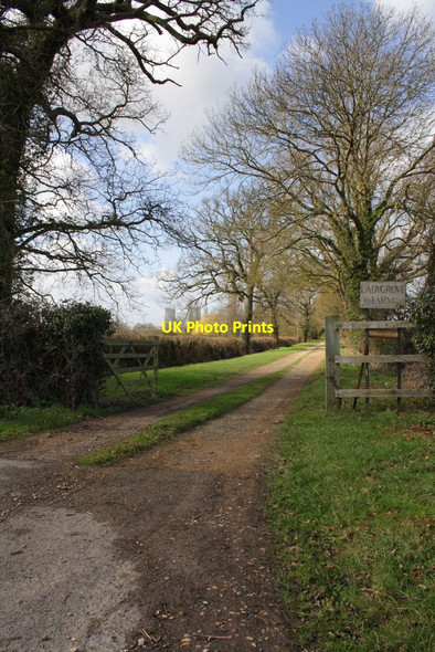 Photo 6"x4" Entrance to Ladygrove Farm from B4016 Didcot c2012